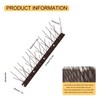 OFFO Brown Bird Spikes Pre-Assembled for Pigeons Birds, Cover 24