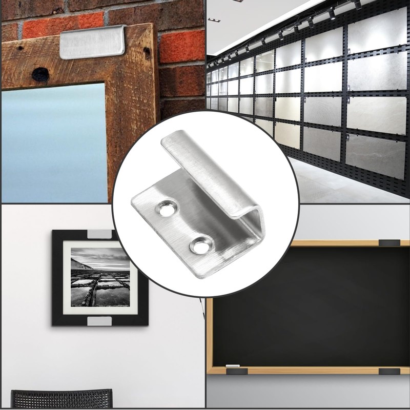 Luomorgo 10 Pcs Tile Display Hanger, Stainless Steel Wall Mounted