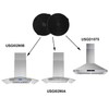 Range Hood Replacement Charcoal Filter (USGDCF-G) for Tieasy Range Hood