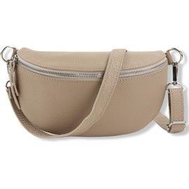 Blade Bum Bag Women's Genuine Leather, Stylish Belt Bag Women with 2 Patterned and Leather Removable & Adjustable Wide Belts, Crossbody Bag Women, High-Quality Chest Bag for Women, Beige1, bum bag