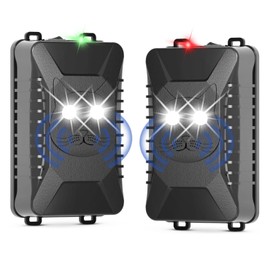 Tirgo 2PCS Car Rodent Repeller Under Hood, Ultrasonic Plug-in Mouse Repellent with Strobe Light, Battery Powered Keep Mice Out of Cars Engines, Indoor, Outdoor, Garage, Hoom (Cat)