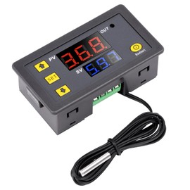 Fastsaw W3230 Temperature Controller AC110-220V 20A Digital LED Thermostat Heating and Cooling Temperature Controller with 10K NTC Sensor