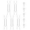 Plate Hangers for Wall for 10-14 inch, 5 Pack, Silver