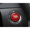 iJDMTOY Gloss Red Keyless Engine Push Start Button Cover Compatible