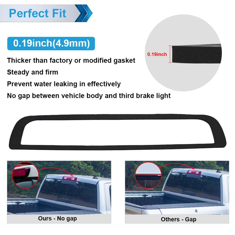 MbuyDIY 3rd Third Brake Light Gasket Seal Compatible with 2014-2018