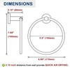 Round Towel Ring Brushed Nickel, SUS304 Stainless Steel Hand Towel
