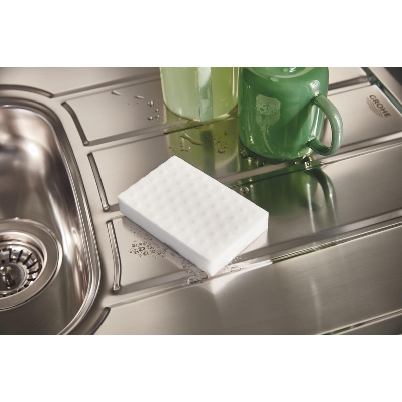 GROHE Kitchen Sink Cleaning Sponge Accessory (Dual-Sided for Gentle and