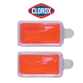 Clorox Stay Fresh Pods - Tropic Breeze Air Freshener and Odor Eliminator for Stay Fresh Toilet Seat, Orange, (4-Piece)