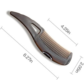 Shoyisenka Stainless Steel Fine Tooth Comb–Scalp Psoriasis & Dandruff Remover, Detox & Lice Comb for Men & Women (A set of three)