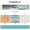 Teal Table Runner Linen Table Runner Thicken Turquoise Blue and