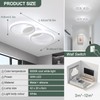 ElDISUNY Modern LED Ceiling Lights, 30W Round Ceiling Lights Fixture