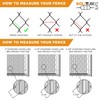 SoliTube Slat Privacy Inserts for Chain-Link Fence, Double-Wall Vertical Bottom-Locking