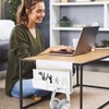 LUKETURE Desk Side Storage, No Drill Under Desk Laptop Mount,