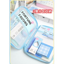 A4 Contact Bag with Handle, Mesh Case, Zippered Contact Bag, Large Capacity, Zippered File Pouch, File Case, Receipt Document Files, Document Storage Bag, Contact Book Bag, Document Organization