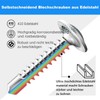 Pack of 50 Self-Tapping Screws Stainless Steel Self Tapping Screws