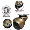 MYSIT 2 Inch Vintage Ball Casters Swivel Top Plate Caster
