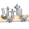 Akylin 7Pcs T Slot Router Bit Set,1/2" Shank,3/32",1/8",5/32",1/4",5/16",1/2", and 5/8"