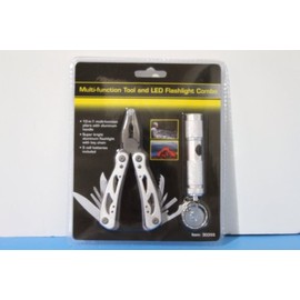MULTI-FUNCTION TOOL AND LED FLASHLIGHT COMBO