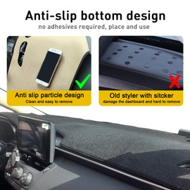 REMOCH for Toyota Corolla Accessories 2019-2023 2024 Dash Cover Dashboard Cover Mat Custom Fit Center Console Cover Hatch Sedan Sunshield Protector Pad（Black Trim）