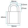 Federal FD850-50mm Body Stainless Steel Marine Padlock - 10 Year