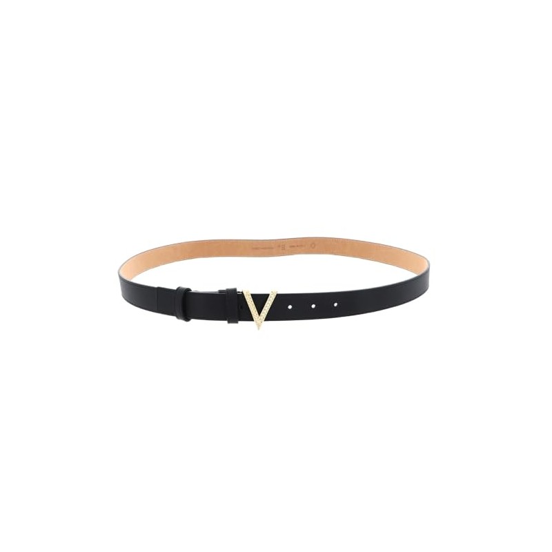 Valentino Hampton Plaque Buckle Belt W95 Nero/Oro - Can be