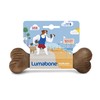 Lumabone Bulkster Durable Chew Toy for Aggressive Chewers, Real Bacon,