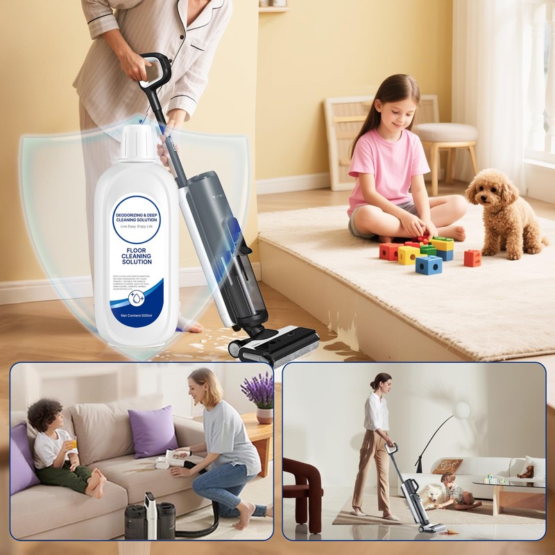 2 Packs Floor Cleaner Solution Compatible with Tineco Cleaning Solution