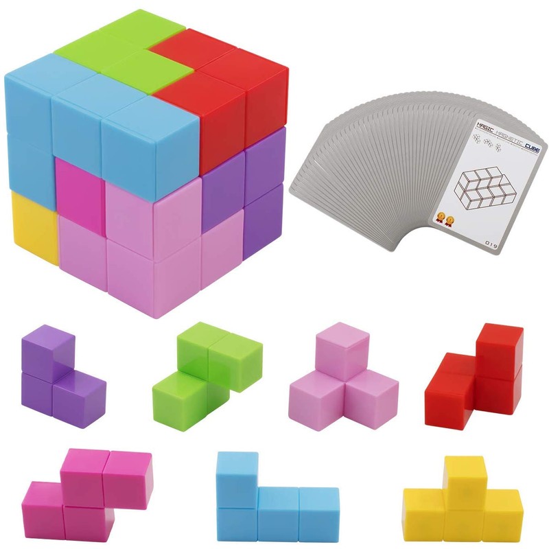 XMD Magic Cube Magnetic Block Magic Blocks Magnetic Puzzle Montessori