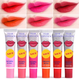 6 Colors Tattoo Lip Stain,Magic Matte Peel Off Lip Gloss Set Mask Tint Lip Stain Tint,Long-lasting Waterproof Peel Off Lip Stain Gloss Tattoo Lipstick for Women