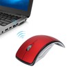 Folding Mouse, 2.4G Arc Mouse with USB Receiver, 1600DPI Adjustable