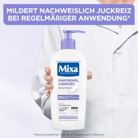 Mixa Panthenol Body Lotion XXL, Itch-Relieving and Soothing Balm, with Panthenol and Vegetable Glycerine, for Sensitive, Sensitive Skin, Reduces Itching, Mixa Panthenol Comfort, 400 ml