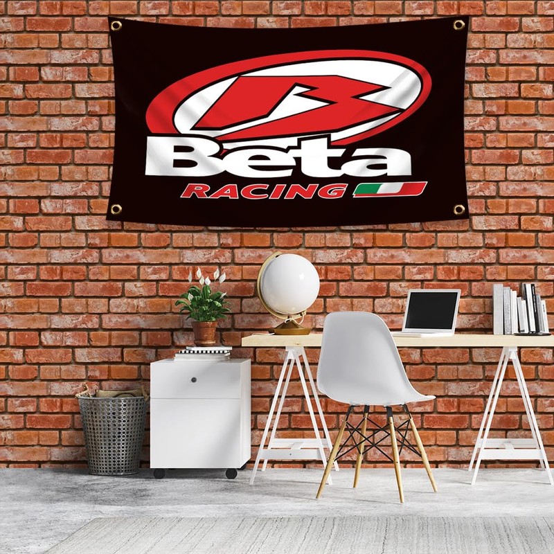 ENMOON Betas Racing Flag Banner 3x5Ft Motorcycle Racing Flag Shop