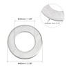 sourcing map 60mm x 33mm x 3mm Carbon Steel Flat