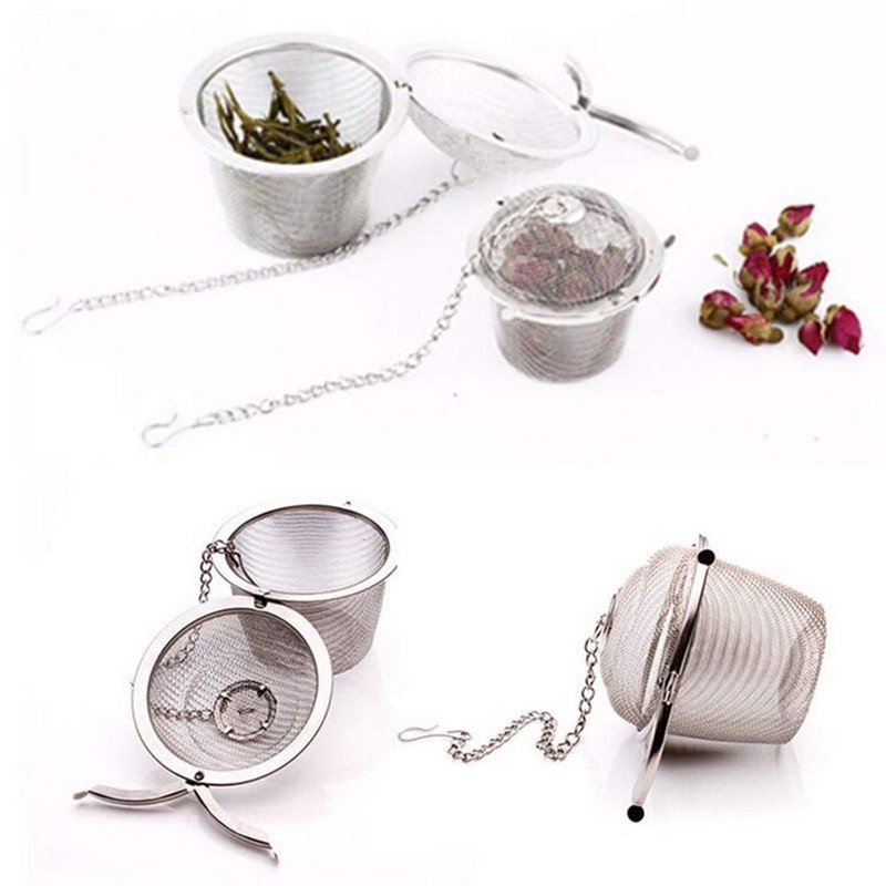 4 Size Stainless Steel Tea Strainer Infuser Tea ball Locking