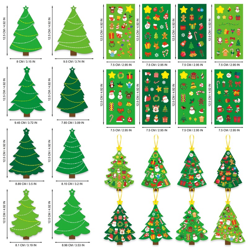 Christmas Tree DIY Craft Kit for Holiday Card Making –