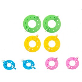 8 Pom Pom Makers in 4 Sizes Making Ball Pom Poms Hobby Pompoms Kit Needle Craft Tool Kit Bead Weaving