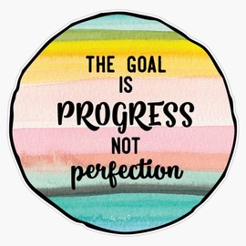 Progress over Perfection Bumper Sticker Vinyl Decal 5 inches