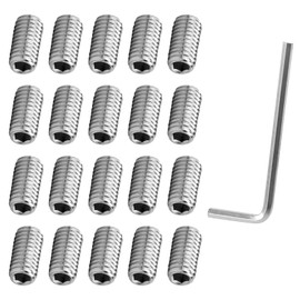 Gosknor 20pcs 155023 Replacement Screw Kit for Moen Faucets, Stainless Steel 155023 Screw Kit with Hex Wrench for Home Kitchen Bathroom Faucet Handle Repairs