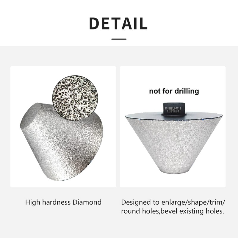 BTBLBITS Diamond Beveling Chamfer Bits, 3-1/4" 82mm Diameter Diamond Countersink