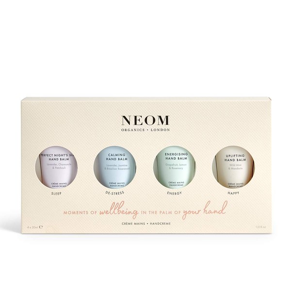 Neom- Moments of Wellbeing in the Palm Of Your Hand Gift Set | 4x30ml Luxury Hand Creams | Mother's Day | Gift | Essential Oil…