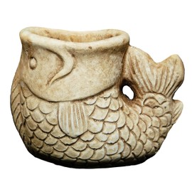 Classic Home and Garden 260023-C147 Largemouth Bass Succulent Planter, Sand