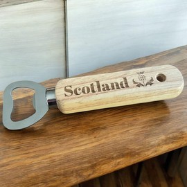 Ashton and Finch Wooden Scotland Bottle Opener – Scottish Gift – Rustic and Stylish Bottle Opener with Scottish Design