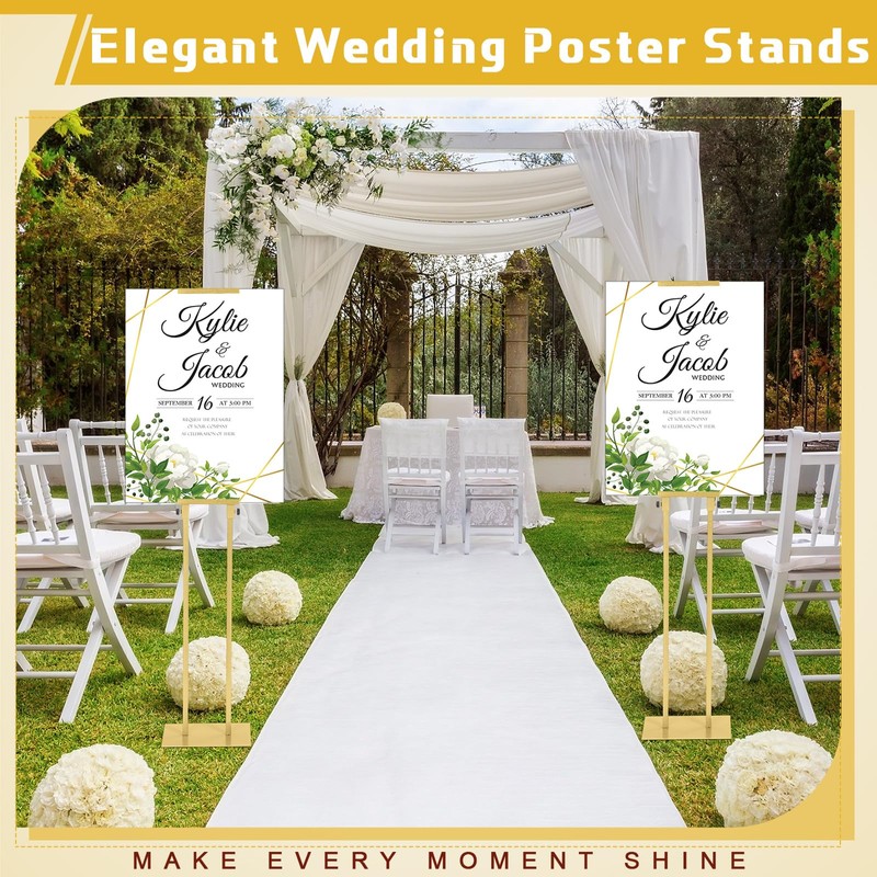 Thyle Heavy Duty Poster Stand Height up to 75" Welcome