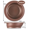 Skater (スケーター) Wood Grain Easy-to-Scoop Bowl 340ml Brown Made in