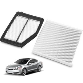 TOPAZ Engine Air Filter & Cabin Air Filter Set Compatible with 2013-2015 Acura ILX 2.0L 13-15 Honda Civic 1.8L 12-15 Replace#17220R1AA01 80292SDAA01