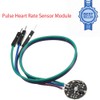 2Pcs Heart Rate Pulse Sensor Module, Heart Rate Monitoring Sensor
