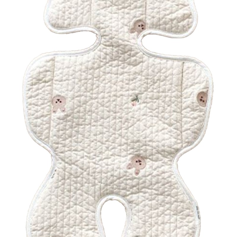 Soft Baby Stroller Seat Cushion Breathable Pure Cotton Infant Car