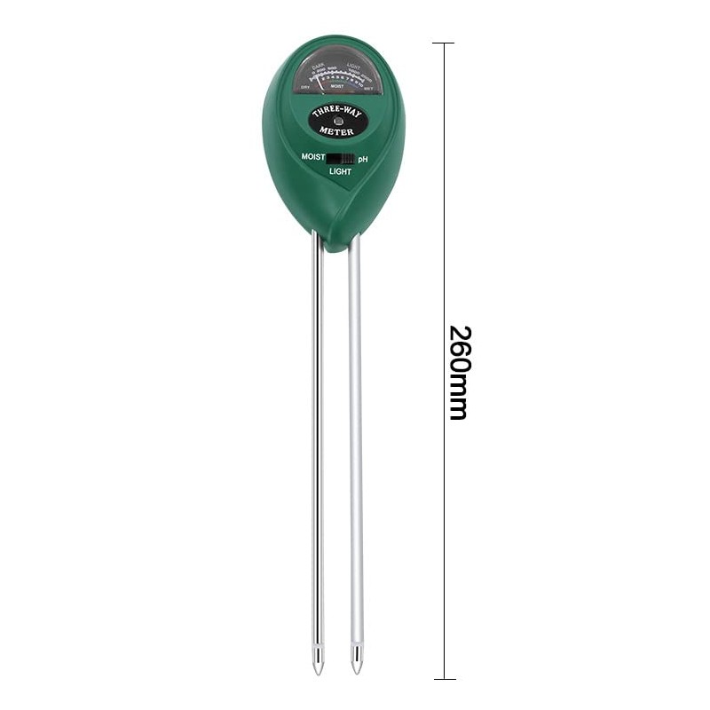 Soil pH Meter, 3-in-1 Soil Tester Kits with Moisture,Light and