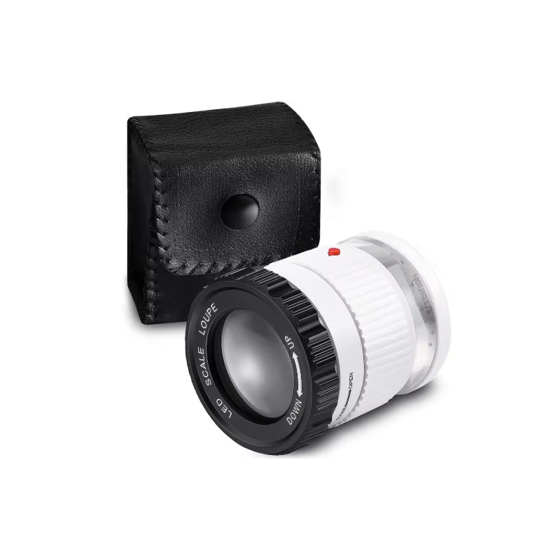 30X Pocket Magnifier for Jewelry & Coins – LED UV