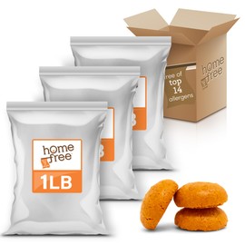 Homefree Mini Ginger Snap Cookies, Gluten Free, Nut Free, Vegan, School Safe and Allergy Friendly Snack, 3 LB Bulk